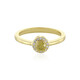 I3 Yellow Diamond Silver Ring