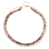 Strawberry Quartz Silver Necklace