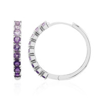 Bolivian Amethyst Silver Earrings