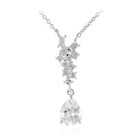 White Topaz Silver Necklace