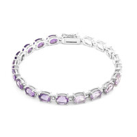 White Topaz Silver Bracelet