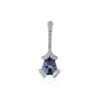 Unheated Tanzanite Silver Pendant