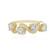 9K White Sapphire Gold Ring (Adela Gold)