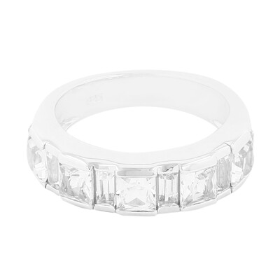 White Topaz Silver Ring