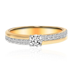 18K IF (D) Diamond Gold Ring