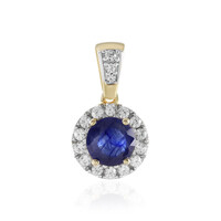 Madagascar Blue Sapphire Silver Pendant