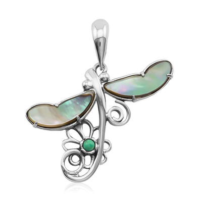 Abalone Shell Silver Pendant (Desert Chic)