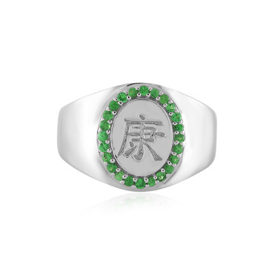 Kenya Tsavorite Silver Ring