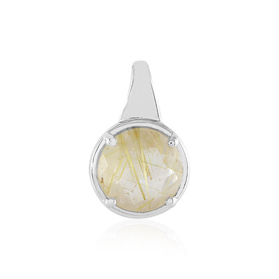 Rutile Quartz Silver Pendant