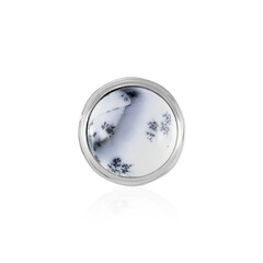 Dendritic Agate Silver Pendant