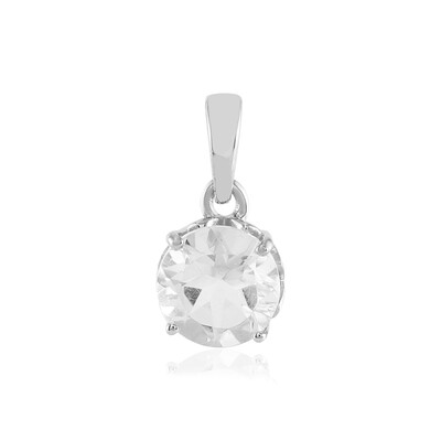 White Quartz Silver Pendant