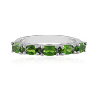 Russian Diopside Silver Ring