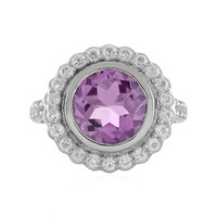 Rose de France Amethyst Silver Ring