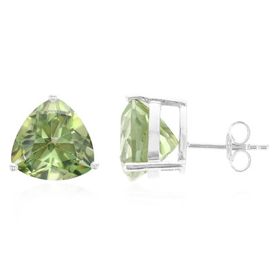 Kiwi Topaz Silver Earrings