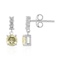 Lemon Citrine Silver Earrings