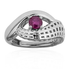 Bemainty Ruby Silver Ring (SAELOCANA)