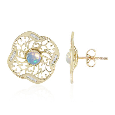 9K Welo Opal Gold Earrings (Ornaments by de Melo)