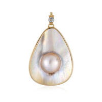 Mabe Pearl Silver Pendant (Bali Barong)