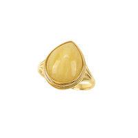 Baltic Amber Silver Ring