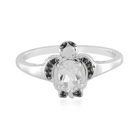 White Topaz Silver Ring