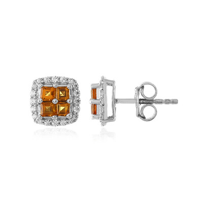 Citrine Silver Earrings