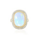 Welo Opal Silver Ring (Adela Silber)