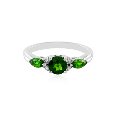 Russian Diopside Silver Ring