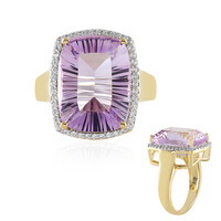 Rose de France Amethyst Silver Ring