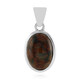 Golden Pietersite Silver Pendant