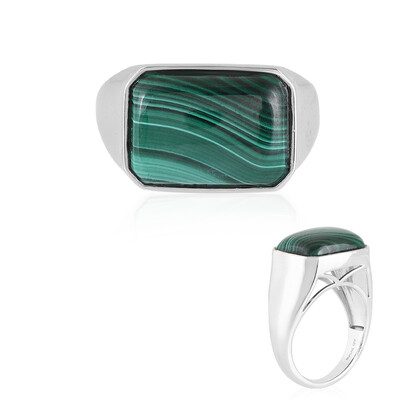 Malachite Silver Ring