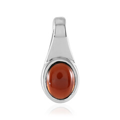 Indian Garnet Silver Pendant