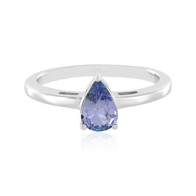 Unheated Tanzanite Silver Ring