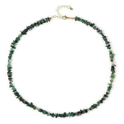 Zambian Emerald Silver Necklace