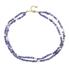 Tanzanite Silver Necklace (Riya)