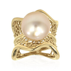 Kabira Golden South Sea Pearl Silver Ring (TPC)