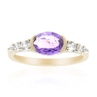 9K Ceylon Purple Sapphire Gold Ring