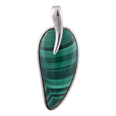 Malachite Silver Pendant