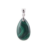 Malachite Silver Pendant