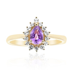 9K Ceylon Purple Sapphire Gold Ring