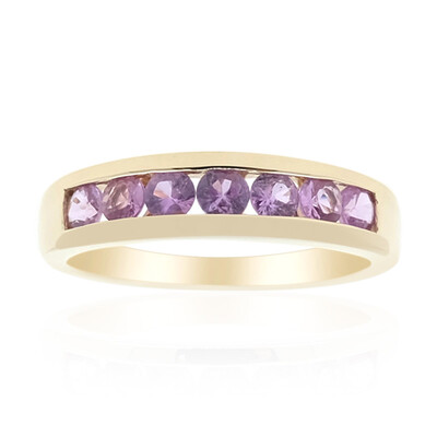 9K Ceylon Purple Sapphire Gold Ring