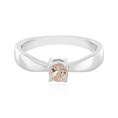 Morganite Silver Ring