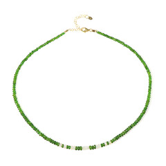 Russian Diopside Silver Necklace