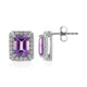 Uruguayan Amethyst Silver Earrings