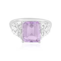 Rose de France Amethyst Silver Ring