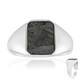 Aletai-Meteorite Silver Ring