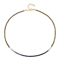 Golden Hematite Silver Necklace