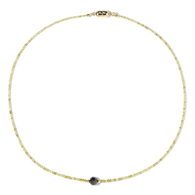 9K Black Diamond Gold Necklace (Adela Gold)