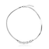 White Topaz Silver Necklace