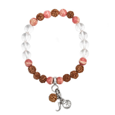 Rhodochrosite Silver Bracelet