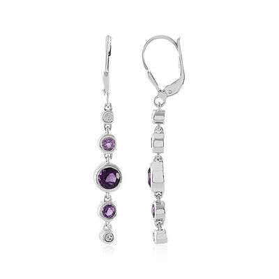 Amethyst Silver Earrings (KM by Juwelo)